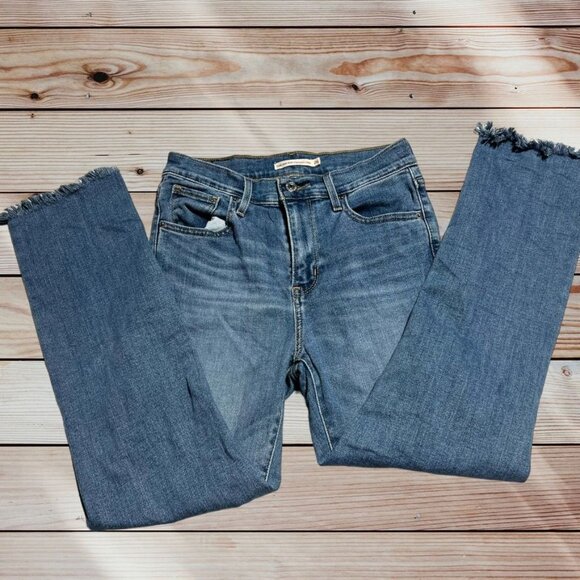 Levi's 724 Straight Leg Crops Waist 26 - Picture 7 of 11